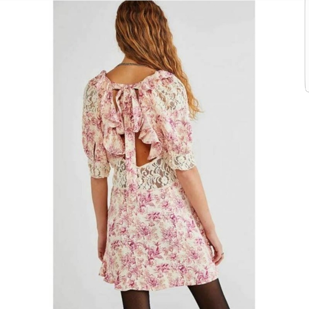 Pink Floral Dress - Picture 2 of 2